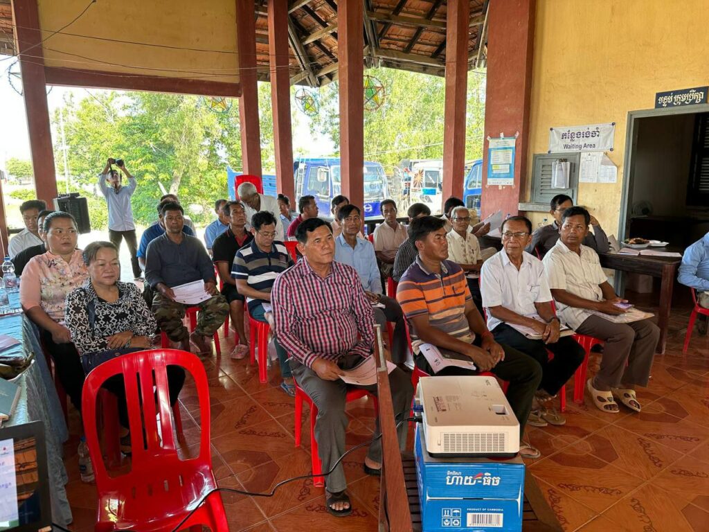 Community Meeting in Angkor Borei to Disseminate CBTCR Project